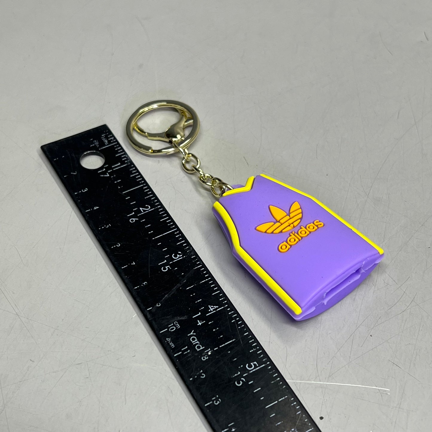 FOREVER SPORTS (12 PACK) Adidas Sports Jersey Keychains 8" Purple/Yellow