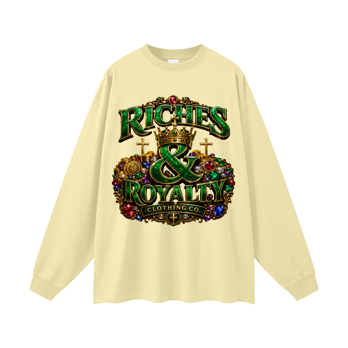 Riches & Royalty Clothing Co. - Oversized Unisex Long Sleeve T-Shirt