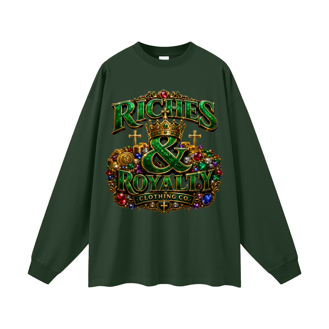 Riches & Royalty Clothing Co. - Oversized Unisex Long Sleeve T-Shirt