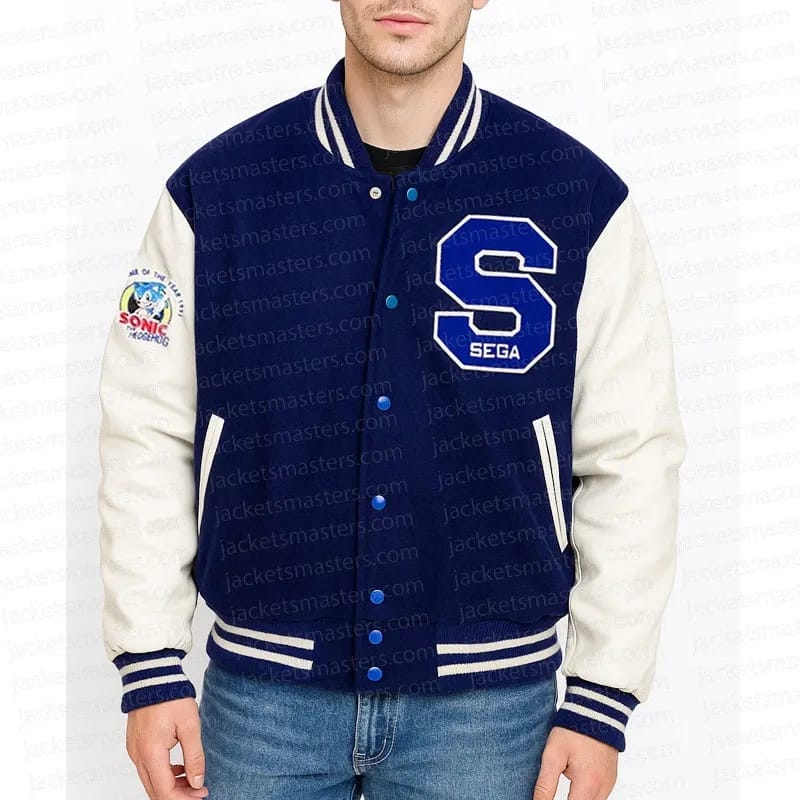 Michael Jackson Sonic The Hedgehog Varsity Jacket