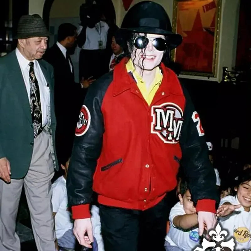 Michael Jackson Mickey Mouse Varsity Jacket