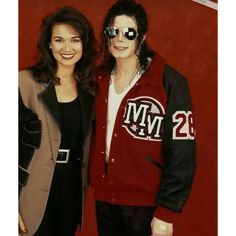 Michael Jackson Mickey Mouse Varsity Jacket