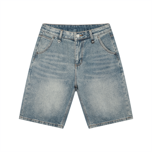 Riches & Royalty Clothing Co. - Men's Vintage Wash Denim Shorts