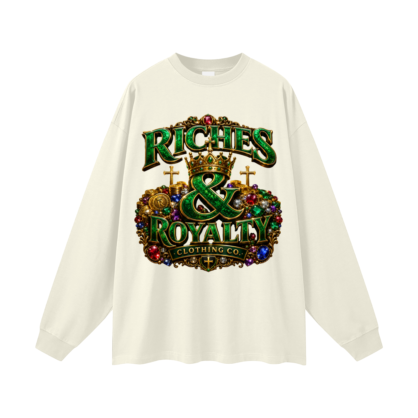 Riches & Royalty Clothing Co. - Oversized Unisex Long Sleeve T-Shirt