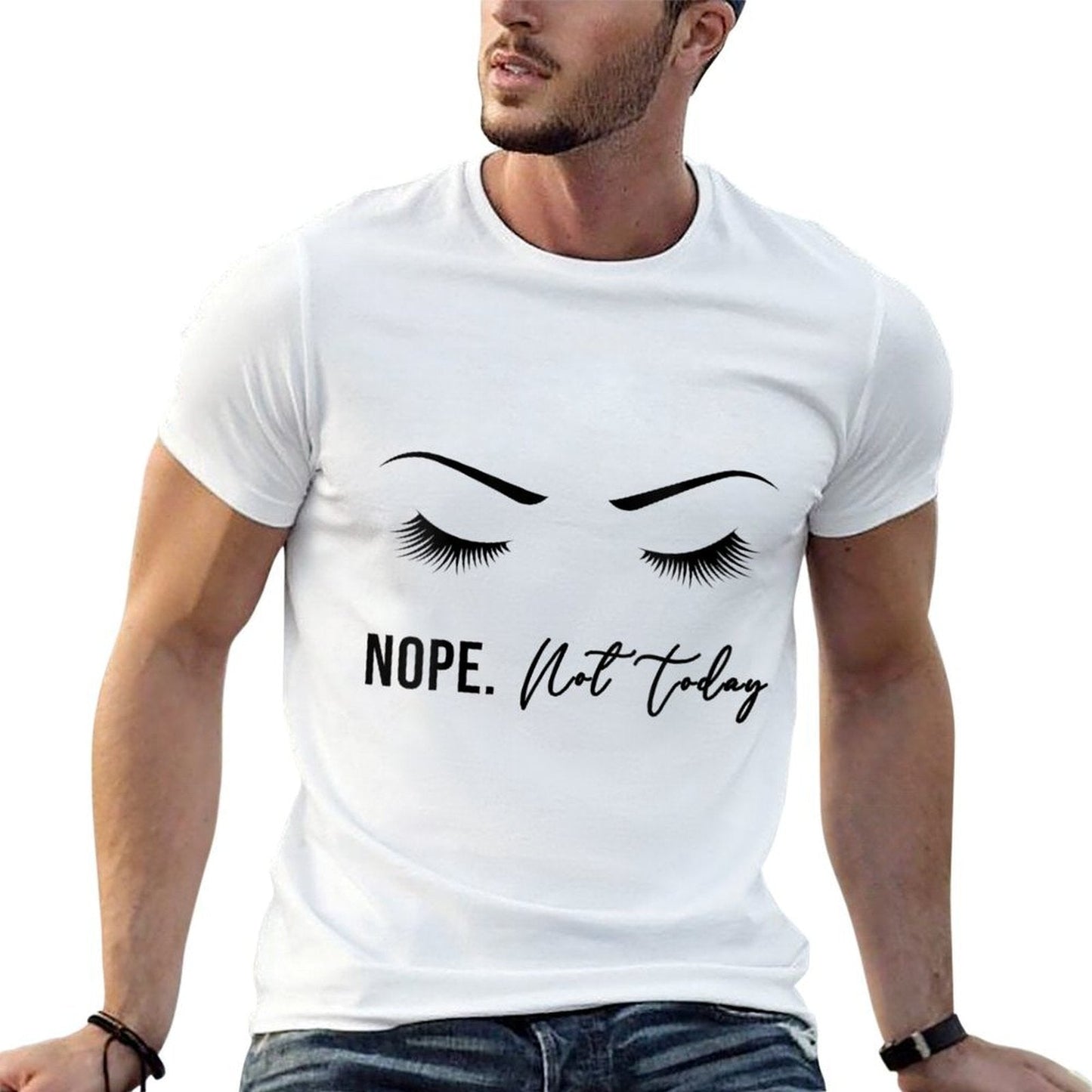 Womens Nope Not Today for Women  Cute Woman Girl Funny  Polyester Blend T-Shirt