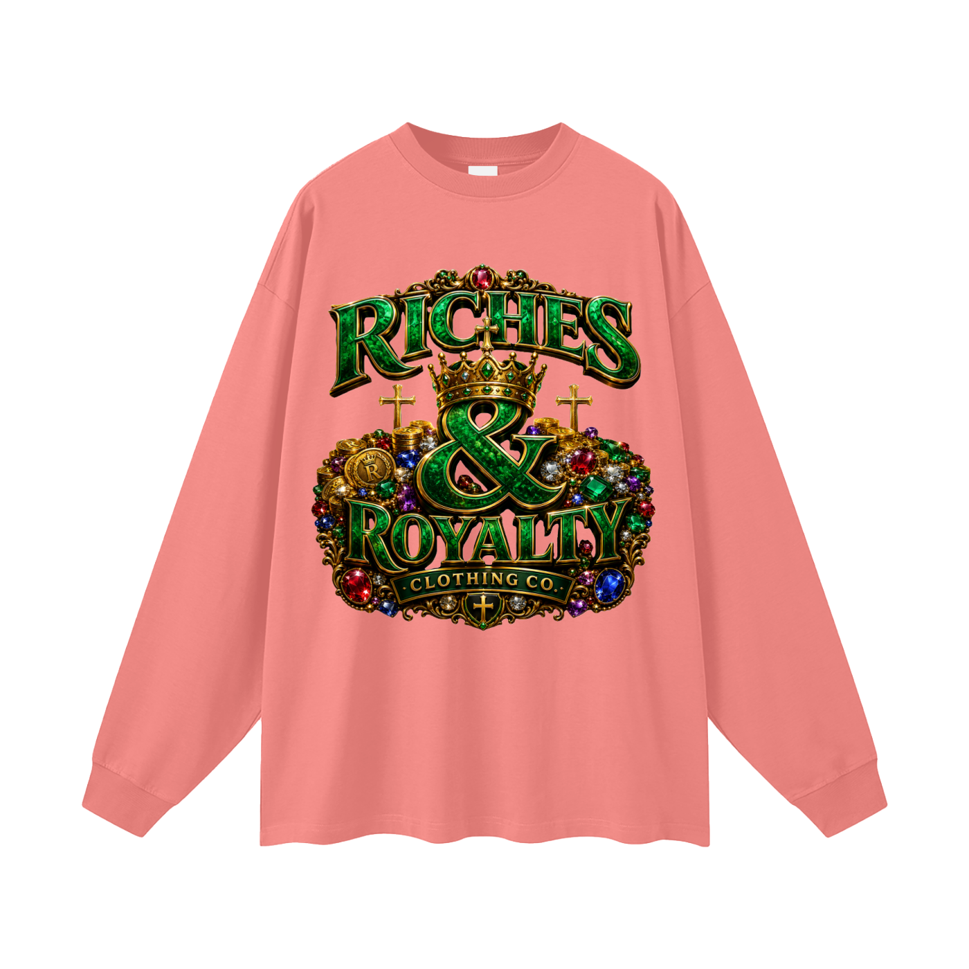 Riches & Royalty Clothing Co. - Oversized Unisex Long Sleeve T-Shirt