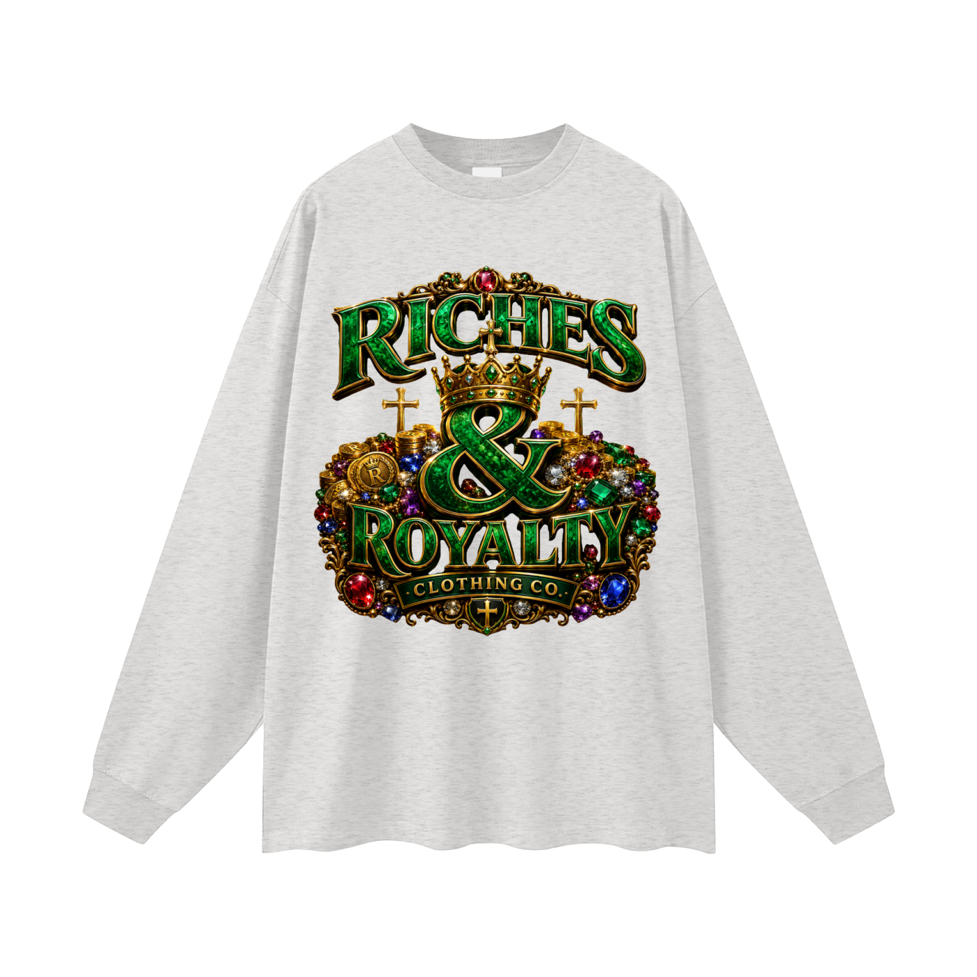 Riches & Royalty Clothing Co. - Oversized Unisex Long Sleeve T-Shirt