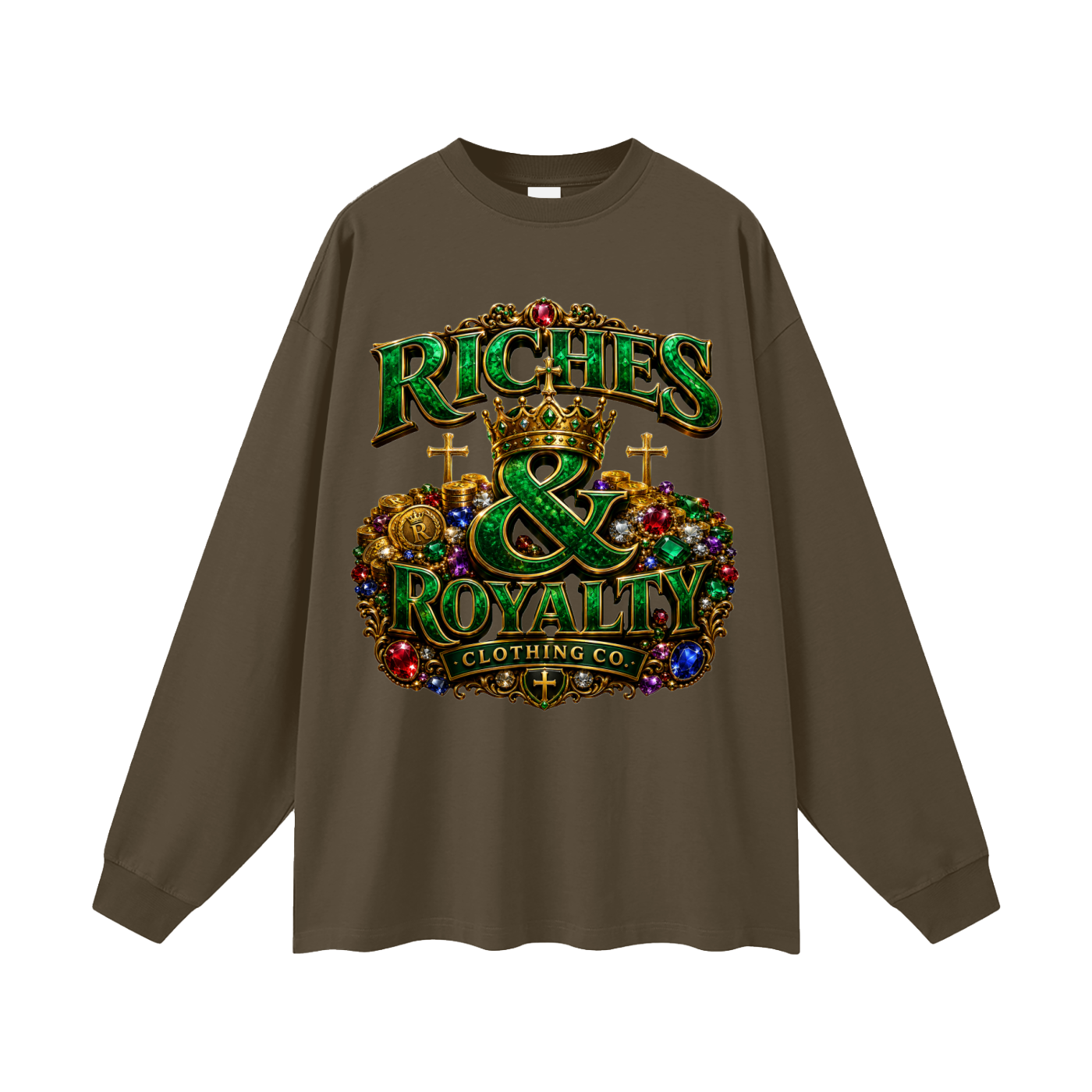 Riches & Royalty Clothing Co. - Oversized Unisex Long Sleeve T-Shirt