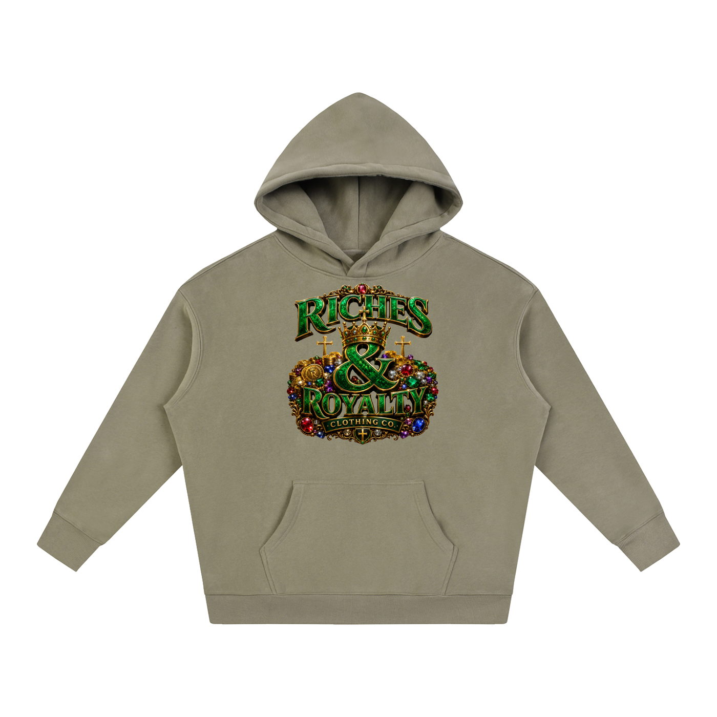 Riches & Royalty Clothing Co. - Oversize Fleeced Hoodie