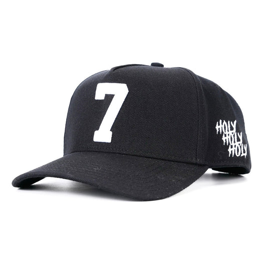 [PRE-ORDER - SHIPS BEGINNING OF AUGUST] ‘7’ Premium SnapBack - Black/White